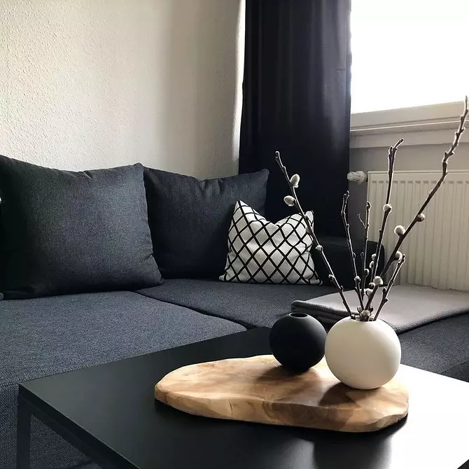 लहान अपार्टमेंटमध्ये minimalism कसे प्राप्त करावे: 7 स्मार्ट सोल्यूशन्स 7536_31