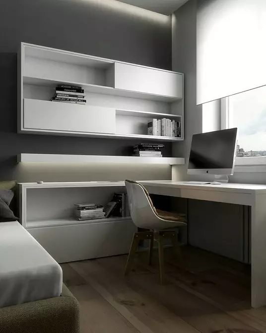 Hogyan érhető el minimalizmus egy kis lakásban: 7 intelligens megoldások 7536_36