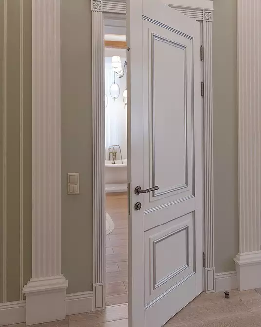 Bílé dveře v interiéru bytu (45 fotek) 7540_85