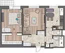 Planning appartementen in Khrushchev: Hoofdtypen 7556_53