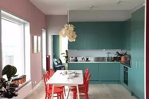Čo farba Kuchyňa vyberte: 6 momentov na vytvorenie ideálneho interiéru 7576_1