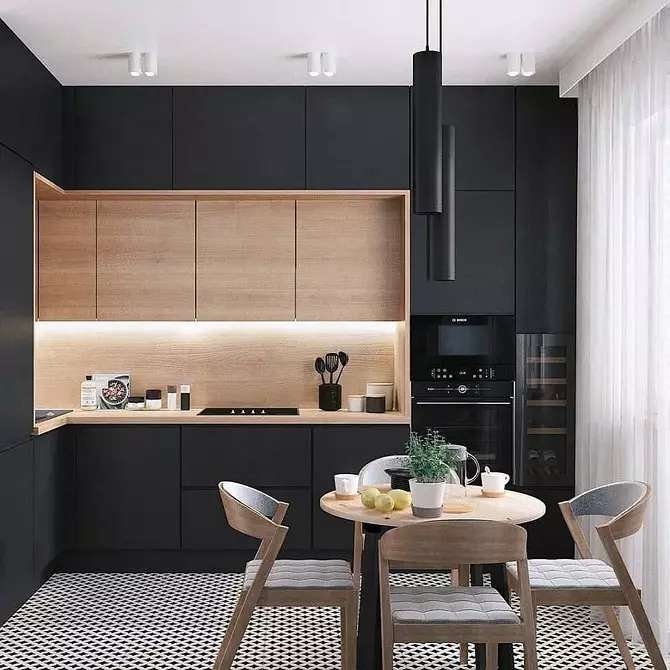 Naon warna dapur milih: 6 momen nyiptakeun interior idéal 7576_95