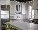 Cociña branca no interior: consellos de rexistro e 70 exemplos sorprendentes 7612_118