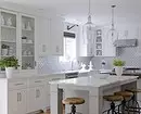 Cocina blanca en el interior: consejos de registro y 70 ejemplos increíbles 7612_46