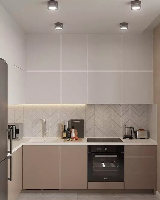 Combinación adecuada de colores en la cocina: guía útil para aquellos que se reparan de forma independiente 7700_25