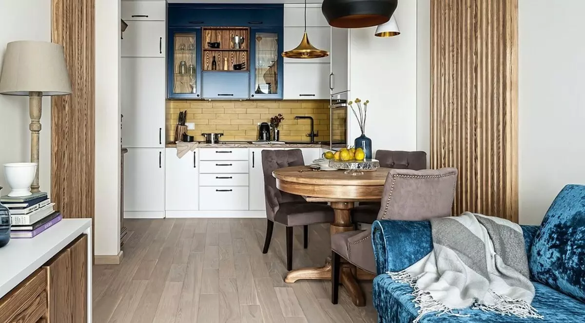 Design keittiö-olohuonealue 15 m² (53 valokuvaa)