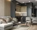Deseño de cociña-sala de estar área 15 m² (53 fotos) 7714_66
