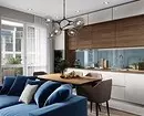 Design kuchyně-obývací pokoj plocha 15 m2 (53 fotek) 7714_83