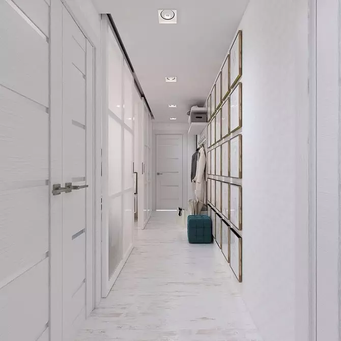 Si të lëshoni një dizajn të gjatë korridorit: ide të bukura dhe zgjidhje praktike 7736_75