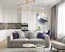 How to arrange a small apartment in the style of American classics: 16 litters 7750_121