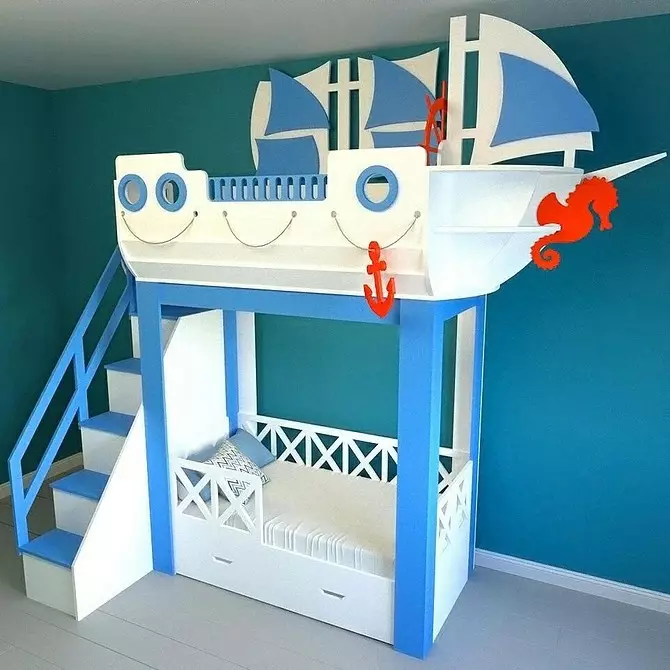 Kinderkamer in de Marine-stijl (30 foto's) 7871_28