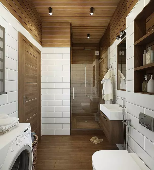Mikä katto on parempi tehdä kylpyhuoneessa: 7 käytännöllinen materiaali 7919_31