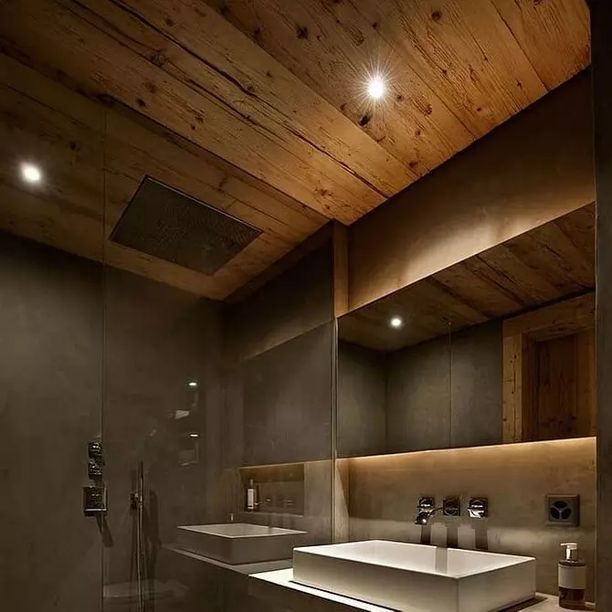 Кой таван е по-добре да се направи в банята: 7 практически материали 7919_32