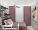 Dizajni i vogël për dhomën e gjumit 12 sq.m: 3 opsione layout dhe 65 foto 7933_39