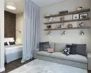लिटल बेडरूम डिझाइन 12 एसक्यू.एम: 3 लेआउट पर्याय आणि 65 फोटो 7933_40