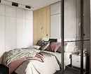 Dizajni i vogël për dhomën e gjumit 12 sq.m: 3 opsione layout dhe 65 foto 7933_61