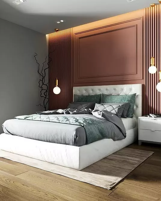 طراحی اتاق خواب کمی 12 متر مربع: 3 گزینه طرح بندی و 65 عکس 7933_70