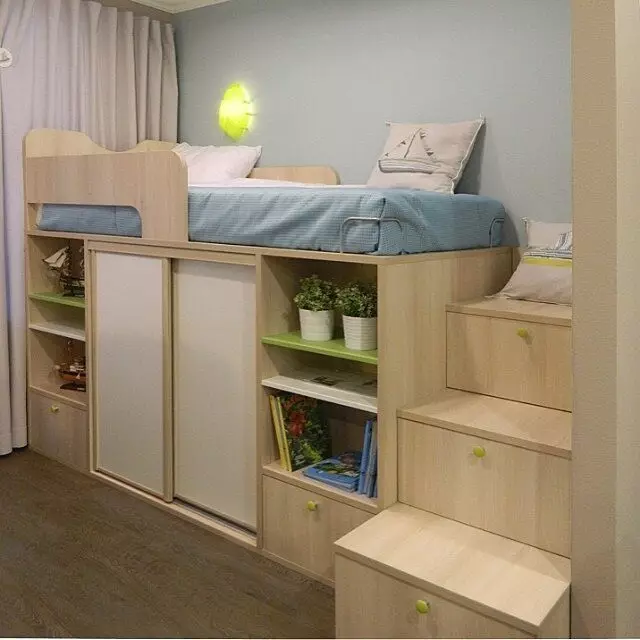 Como organizar o almacenamento nunha pequena sala: 8 ideas interesantes 8005_44