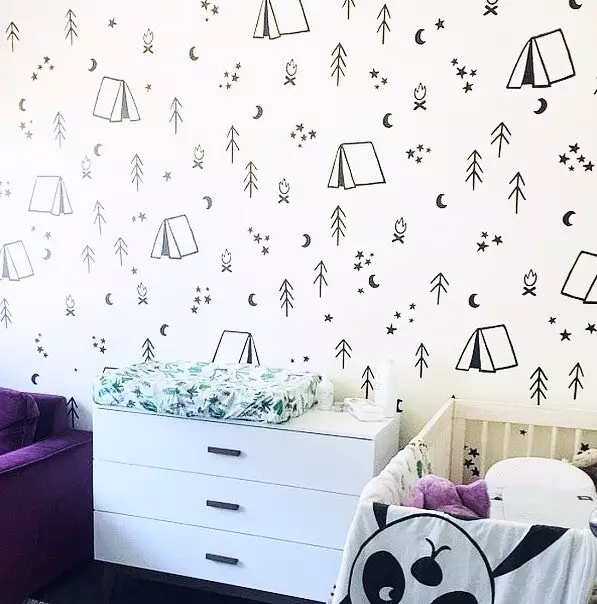 어린이 방의 벽의 그림 : 구현할 수있는 원래의 아이디어 8013_86