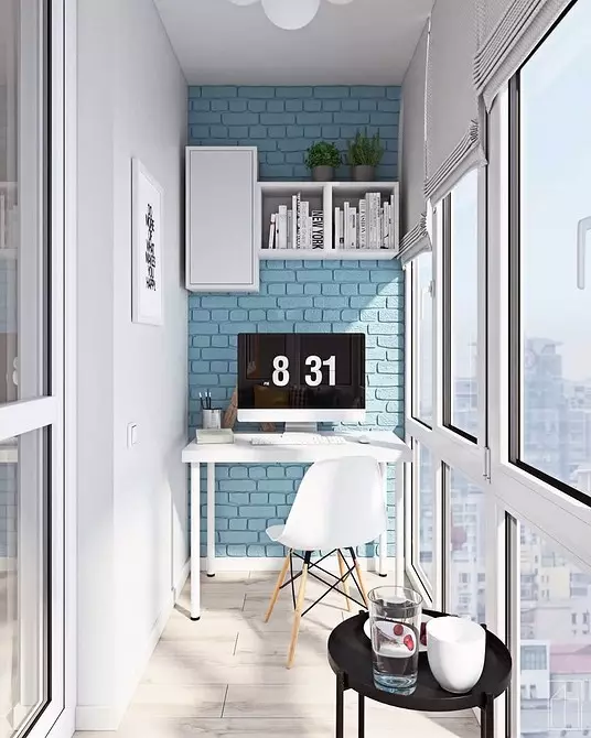 Loft Balcony Design: Sådan laver du et lille rum korrekt 8059_13