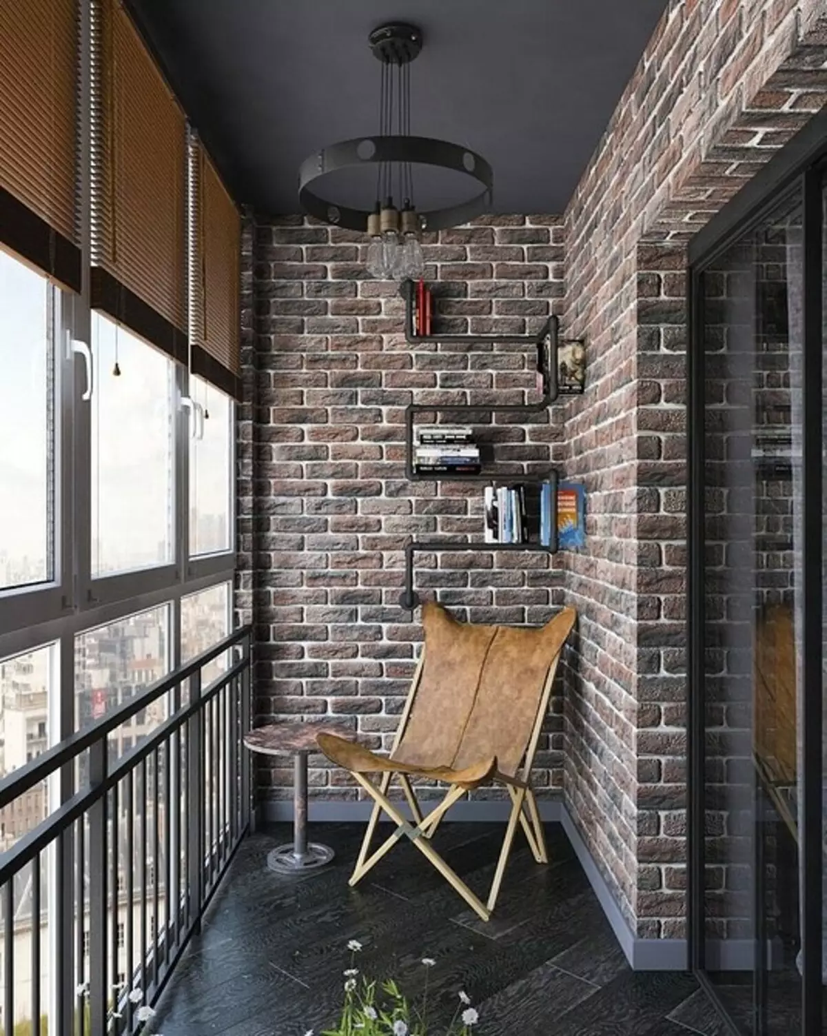 Loft Balcony Design: Sådan laver du et lille rum korrekt 8059_22
