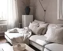 Arriskua edo ez? Barrualdean sofa zuria (35 argazki) 80_15