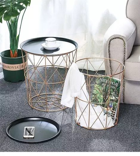Table with basket