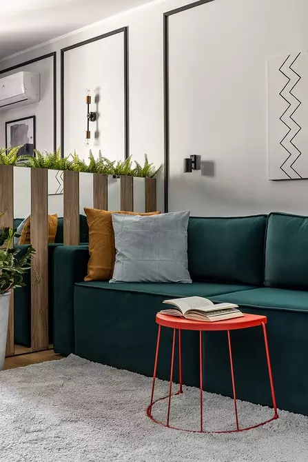 Жатын бөлмесі бар және IKEA жиһазы бар бір бөлмелі пәтер 814_36