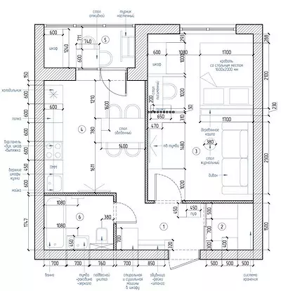 Apartemen siji-kamar karo kamar turu lan perabotan Ikea 814_50