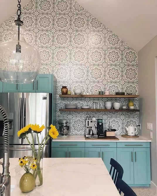 How to create a bright kitchen design of turquoise color and prevent errors? 8228_10