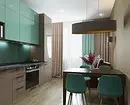 Cum se creează un design luminos de bucătărie de culoare turcoaz și preveni erorile? 8228_110