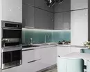 Cum se creează un design luminos de bucătărie de culoare turcoaz și preveni erorile? 8228_41