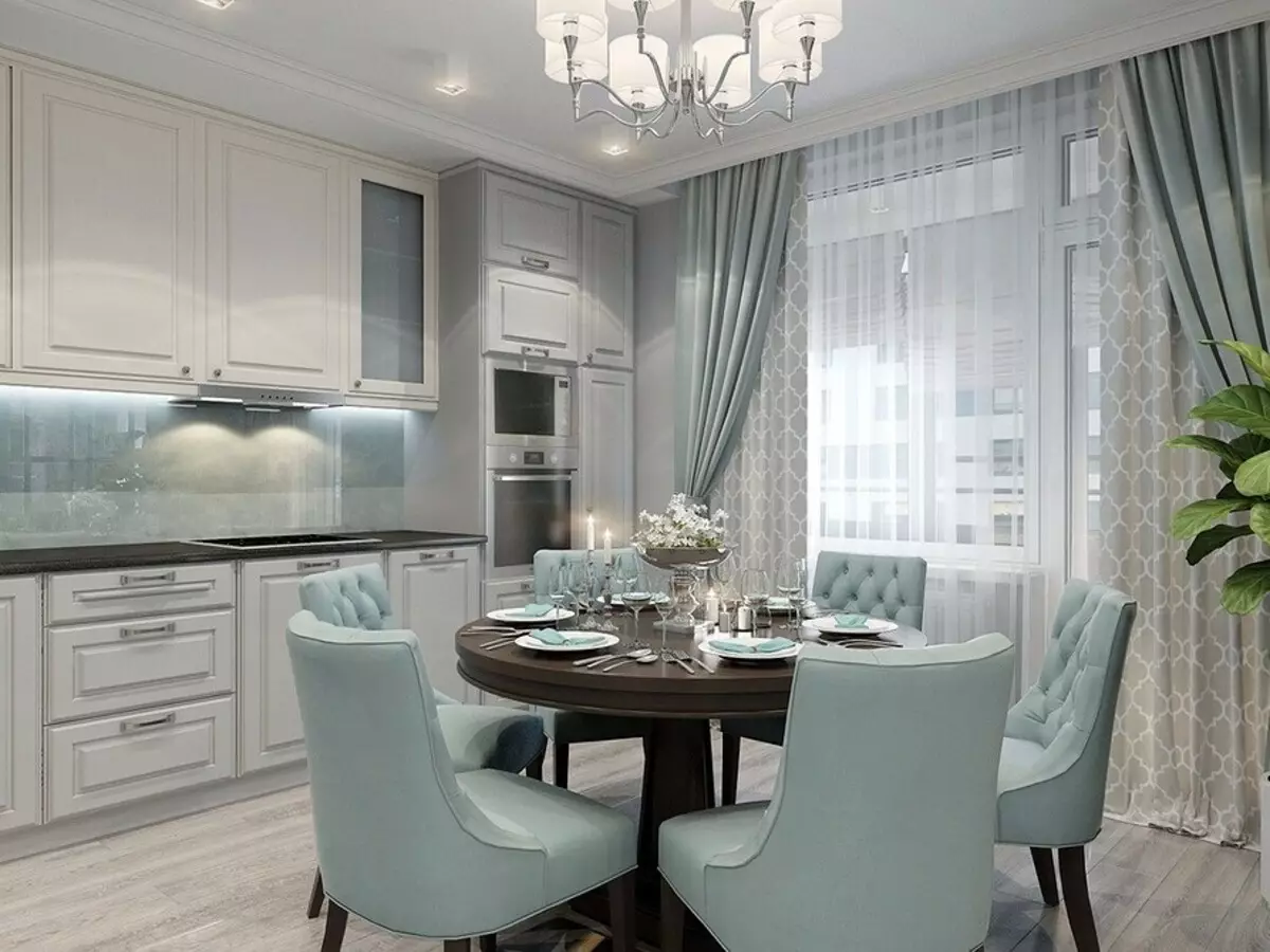 How to create a bright kitchen design of turquoise color and prevent errors? 8228_48