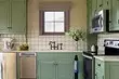 انتخاب NeBanal: رنگ پسته در آشپزخانه داخلی (70 عکس)
