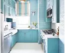 Ինչպես ստեղծել փիրուզագույն գույնի պայծառ խոհանոցի ձեւավորում եւ կանխել սխալները: 8228_71