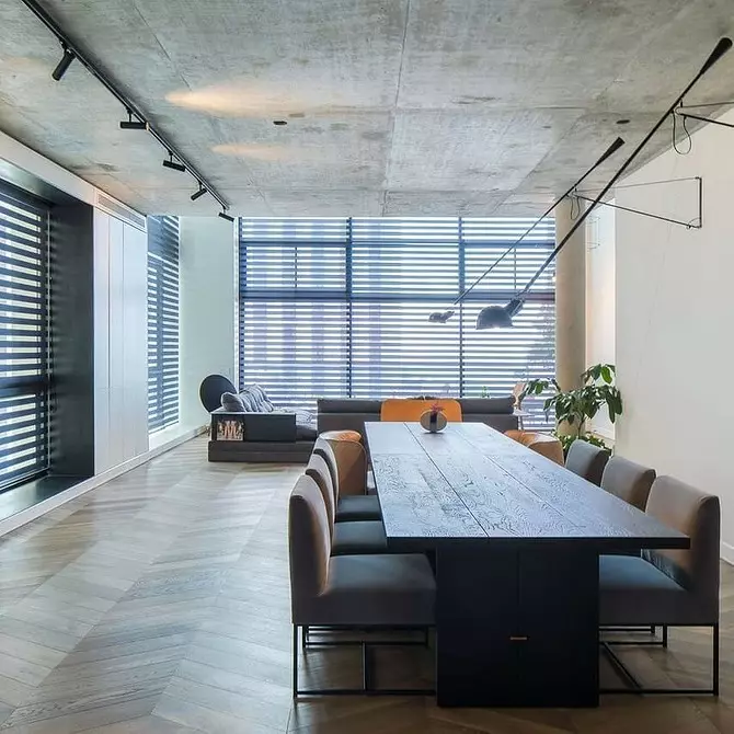 Dizaina dzīvojamā istaba augsto tehnoloģiju stilā: kā padarīt to ērtāku? 8235_101