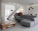 Design Dnevna soba v visokotehnološkem slogu: Kako narediti bolj udobno? 8235_120