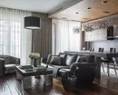 Dizaina dzīvojamā istaba augsto tehnoloģiju stilā: kā padarīt to ērtāku? 8235_121