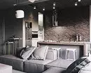 Dizaina dzīvojamā istaba augsto tehnoloģiju stilā: kā padarīt to ērtāku? 8235_40