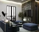 Dizaina dzīvojamā istaba augsto tehnoloģiju stilā: kā padarīt to ērtāku? 8235_44