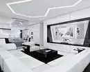 Design Dnevna soba v visokotehnološkem slogu: Kako narediti bolj udobno? 8235_74