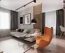 Dizaina dzīvojamā istaba augsto tehnoloģiju stilā: kā padarīt to ērtāku? 8235_8