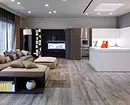 Дизајн дневна соба во високотехнолошки стил: Како да се направи поудобно? 8235_80