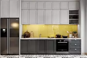 Kombinierte Küchen: So kombinieren Sie leichtes Oberteil und dunkler Bottom 8243_1
