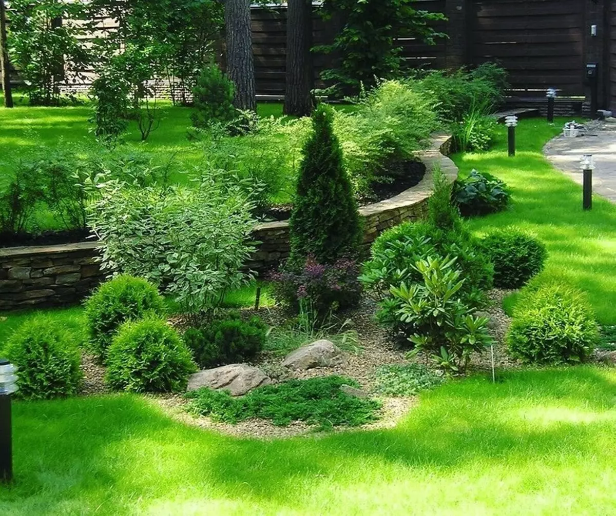Küçük bir bahçeyi görsel olarak geniş yapılır: 10 Akıllı Teknik 8245_14