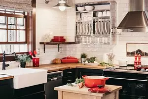 So erstellen Sie ein schönes Design der Küche im Loft-Stil auf einem beliebigen Platz 8273_1