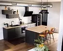 Kā izveidot skaistu virtuves dizainu bēniņu stilā jebkurā laukumā 8273_12