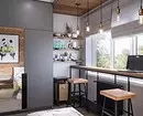 Como criar um belo design de cozinha em estilo loft em qualquer quadrado 8273_150