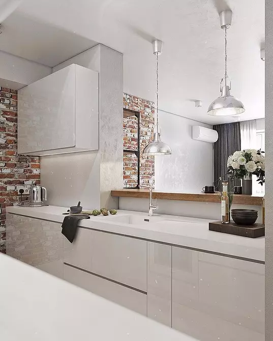 So erstellen Sie ein schönes Design der Küche im Loft-Stil auf einem beliebigen Platz 8273_165
