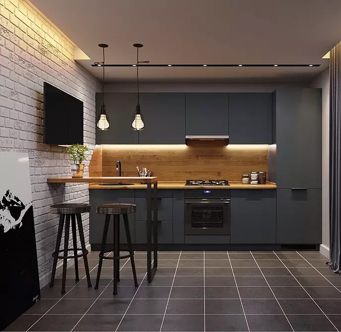 Hvordan man laver et smukt design af køkken i loft stil på enhver firkant 8273_59